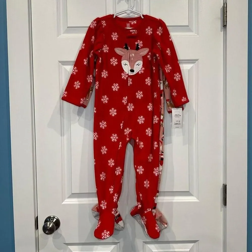 Carters Holiday Fleece Pajama Set Size‎ 3T NWT